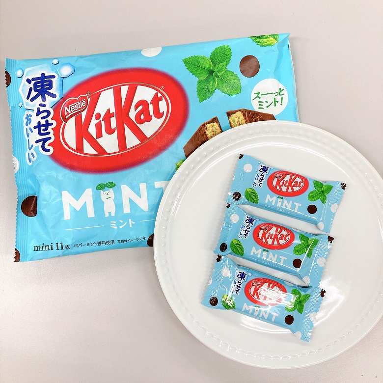 チョコミントの新商品お菓子 キットカット ミニ ミント 食べてみた お菓子と わたし