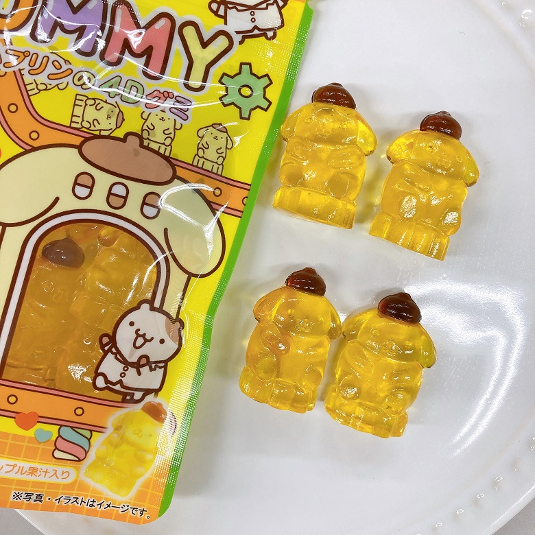 新商品グミ ４ｄグミ ポムポムプリンがかわいすぎる お菓子と わたし