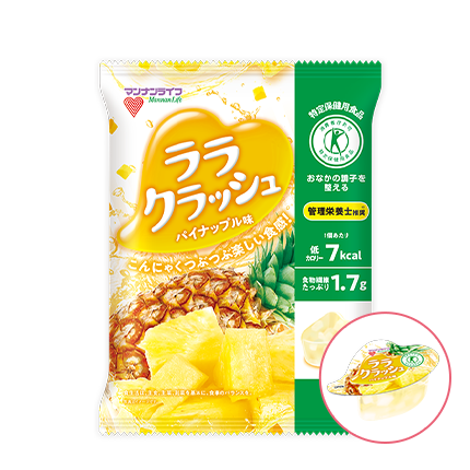 マンナンライフ|蒟蒻畑ララクラッシュ パイナップル味