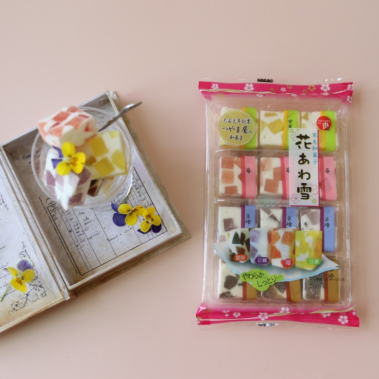 かわいい和菓子 キャンドルみたいな 津山屋 花あわ雪 に注目 お菓子と わたし