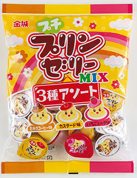 金城製菓｜24個入・プチプリンゼリーミックス