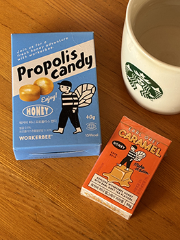 はちみつプロポリスキャンディ、はちみつアールグレイキャラメル