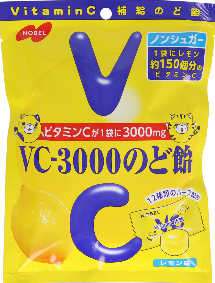 ノーベル製菓　VC-3000のど飴レモン