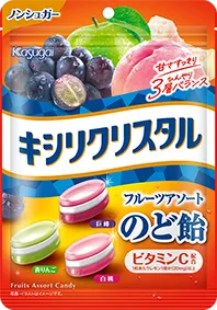 春日井製菓|キシリクリスタル フルーツアソートのど飴