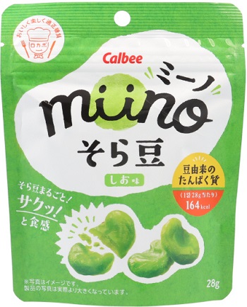 カルビー　miino そら豆しお味