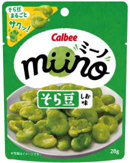 カルビー｜miino（ミーノ）そら豆 しお味