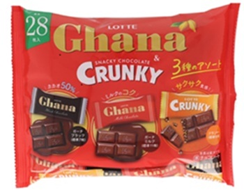 ガーナ＆クランキーシェアパック