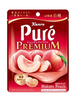 カンロ|ピュレグミプレミアム 山梨産白桃