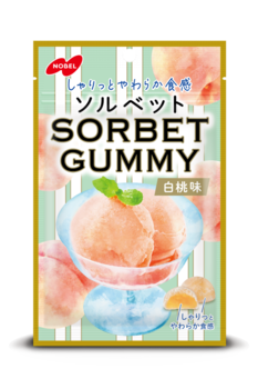 ノーベル製菓|ソルベットグミ 白桃味