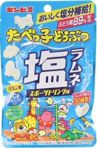 ギンビス たべっ子どうぶつ塩ラムネスポーツドリンク味