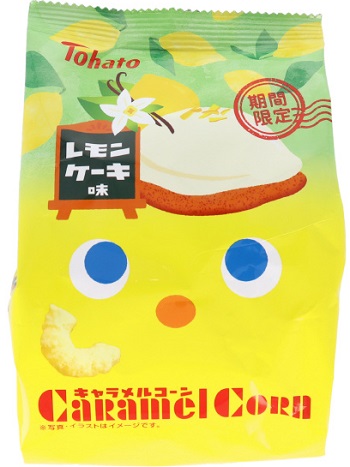 東ハト　キャラメルコーン レモンケーキ味