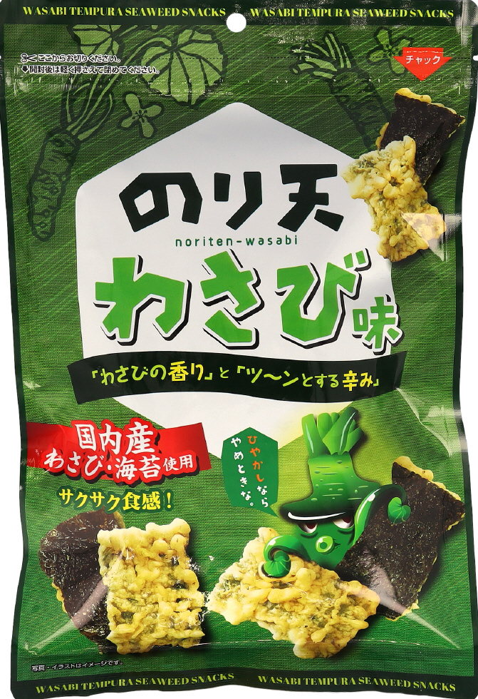 ダイコー食品_ワサビ君のり天わさび味