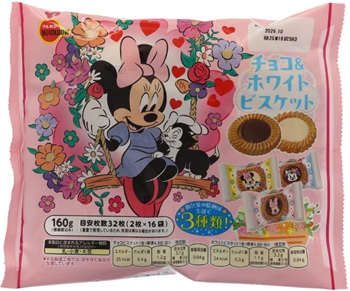 ブルボン　ディズニー/チョコ&ホワイトビスケットSP