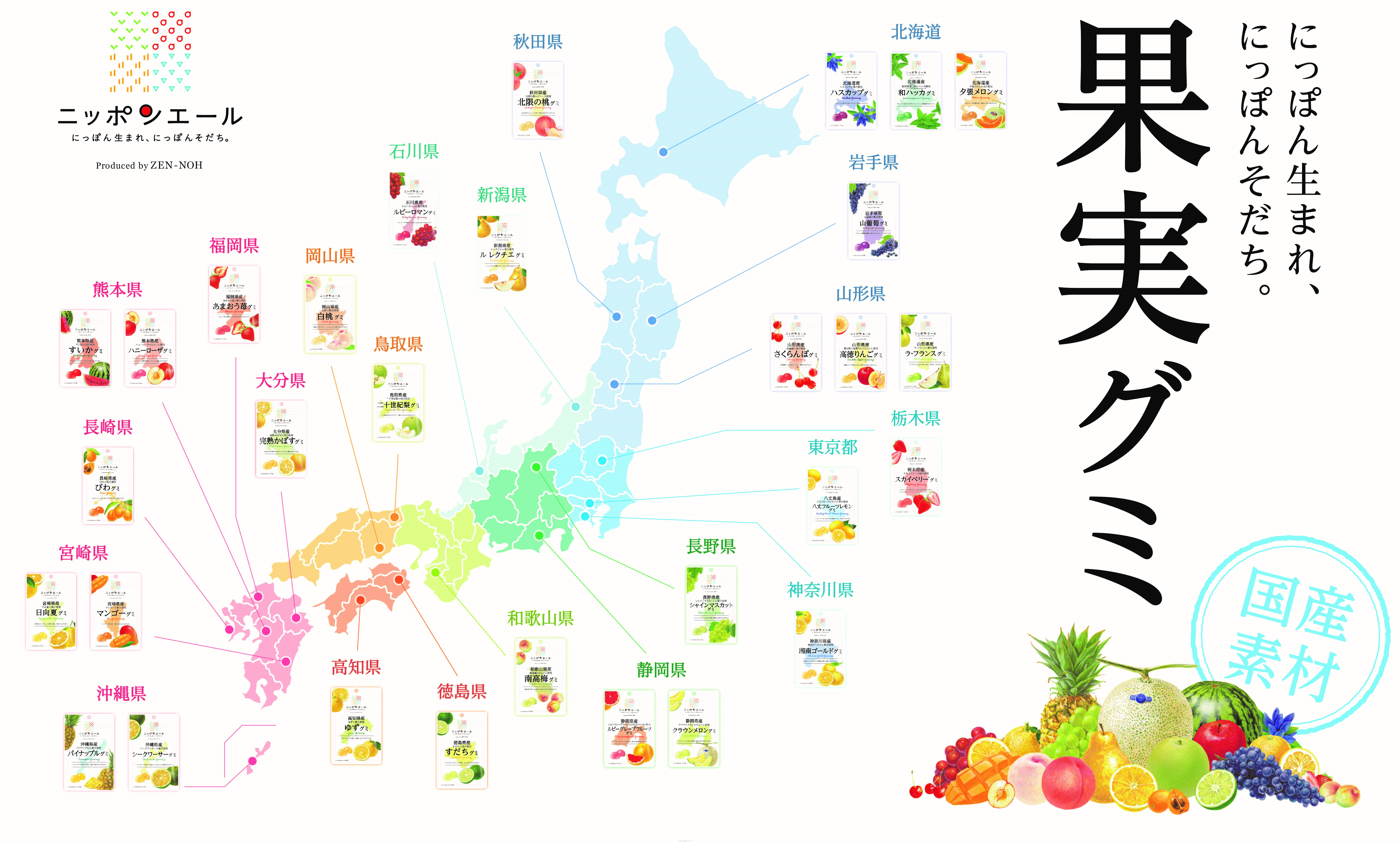 ニッポンエールグミ地図