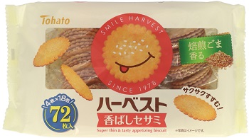 東ハト　18包 ハーベスト香ばしセサミ