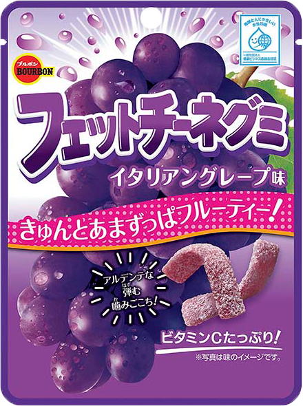 ブルボン フェットチーネグミ　イタリアングレープ味