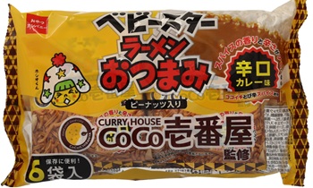 ベビースターラーメンおつまみＣｏＣｏ壱番屋辛口カレー味６袋入