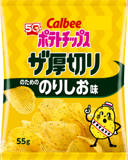 ポテトチップスザ厚切りのためののりしお味
