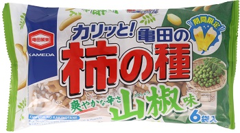 １６４ｇ亀田の柿の種山椒味