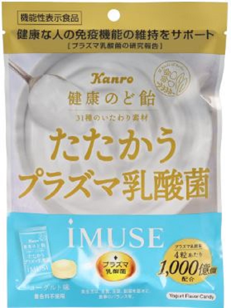 カンロ 健康のど飴たたかうプラズマ乳酸菌ｉＭＵＳＥ