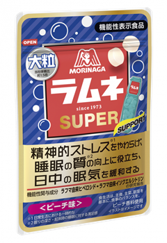 大粒ラムネＳＵＰＥＲ＜ピーチ味＞