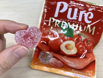 カンロ　ピュレグミプレミアム山形産佐藤錦を実食