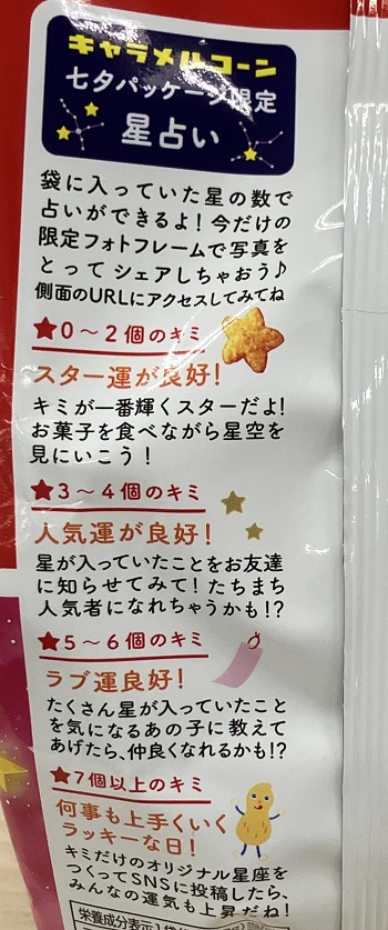 パッケージの裏面
