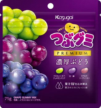 春日井製菓｜つぶグミPREMIUM濃厚ぶどう