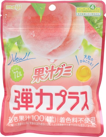 明治　果汁グミ弾力プラスもも