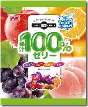 ASフーズ｜果汁１００％ゼリーミックス２５個